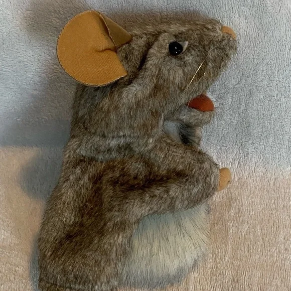 2012 Folkmanis  Puppet Plush Little Mouse Grey 6.5”educational play stuffed toy - Picture 15 of 15